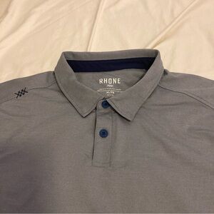 Rhone Men's Gray Polo Shirt XL